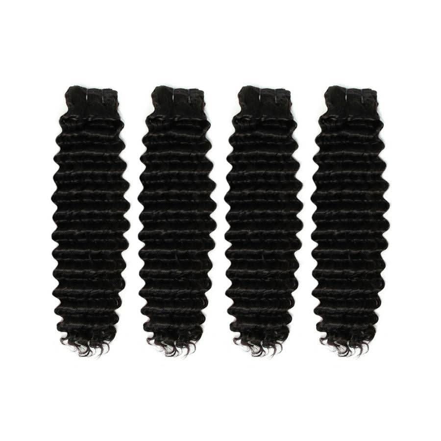 WOWANGEL Premium Raw Hair Bundles Deal 4Pcs Straight/Body Wave/Deep Wave - PrettyBull Limited