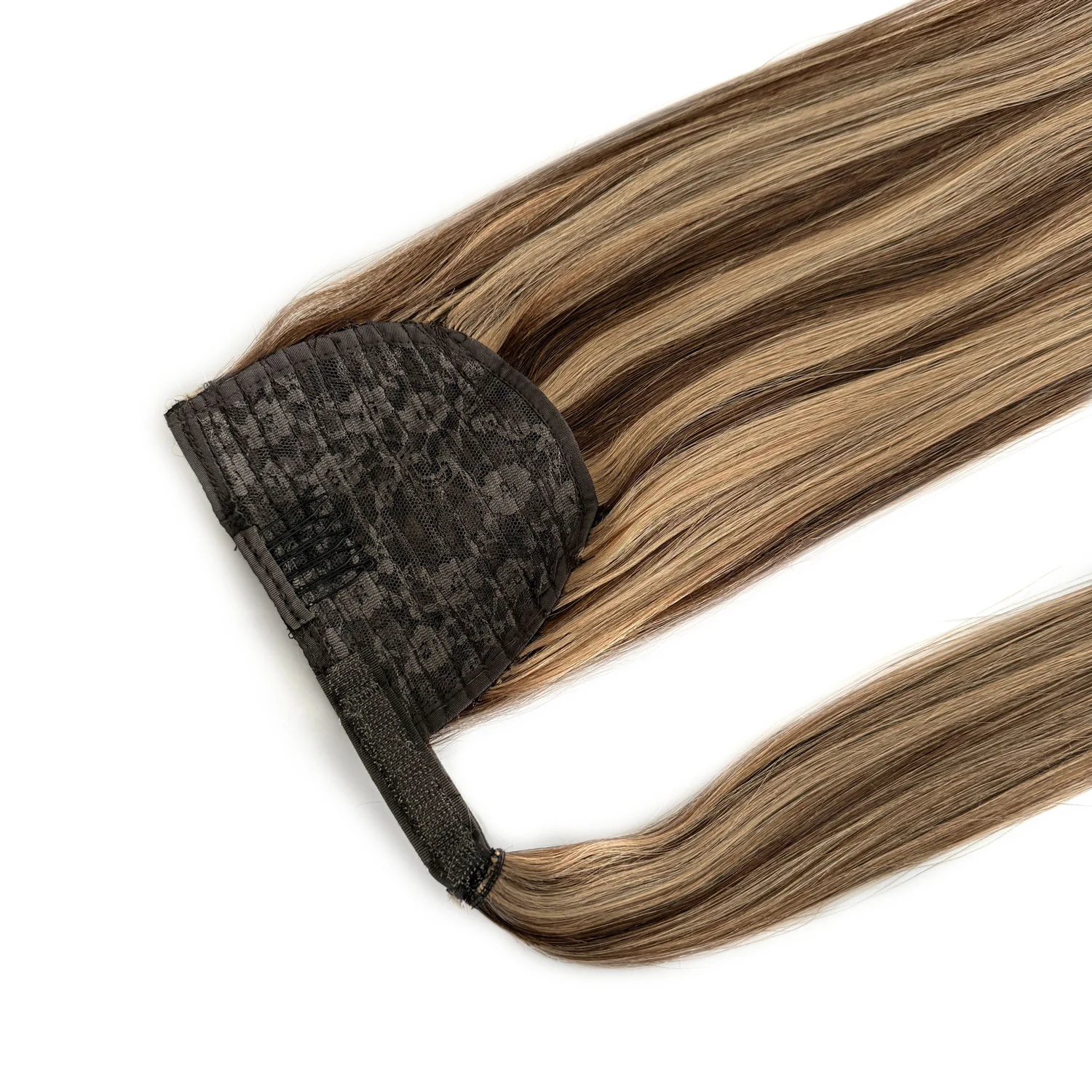Ponytail Hair Extensions #4/27 Chestnut & Bronzed Blonde Mix - PrettyBull Limited