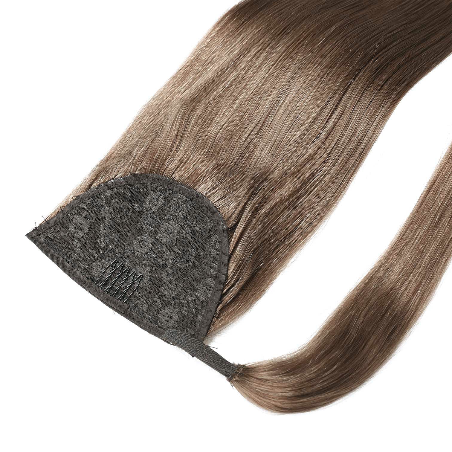 Ponytail Hair Extensions #8a Ash Brown - PrettyBull Limited
