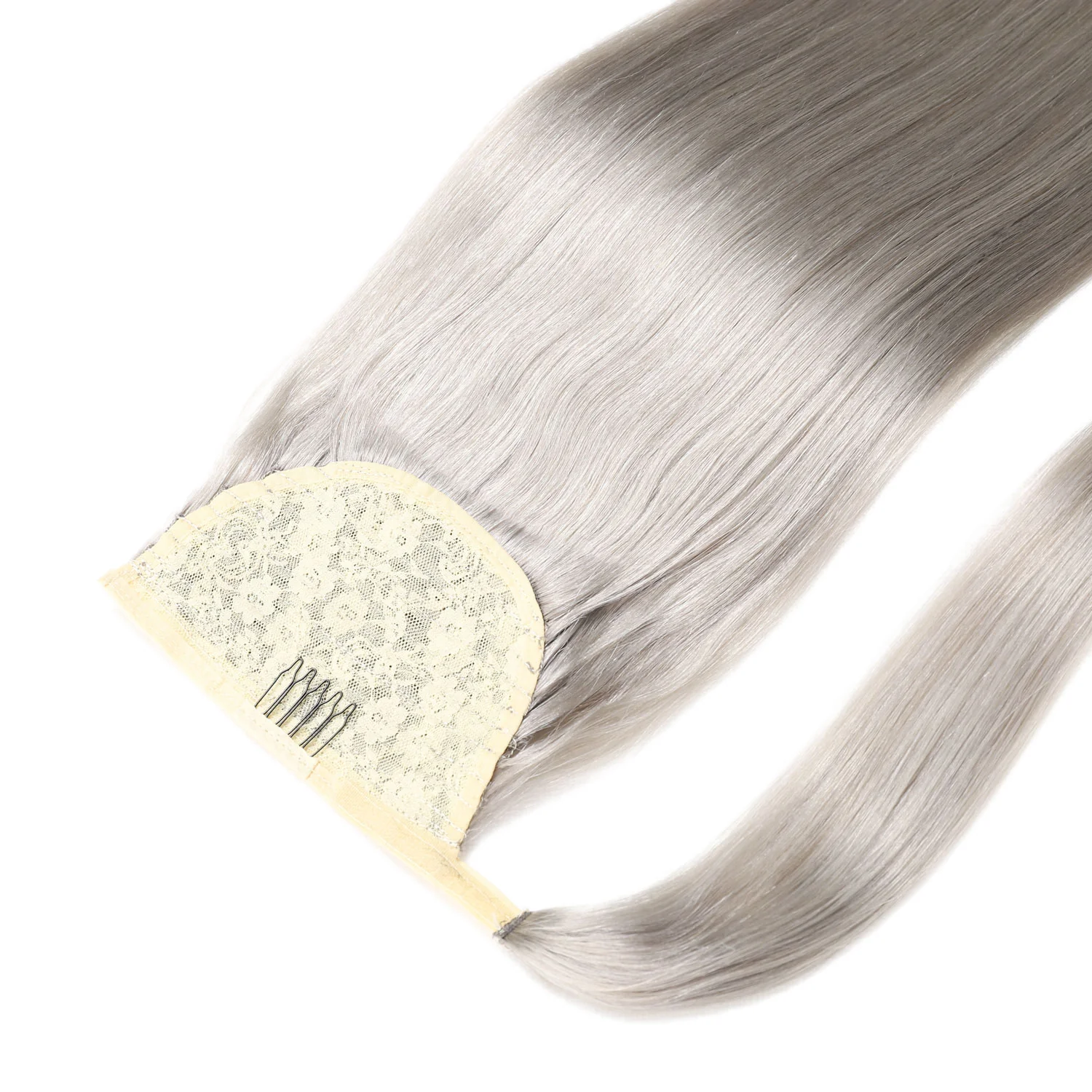 Ponytail Hair Extensions #S1 Silver Grey - PrettyBull Limited