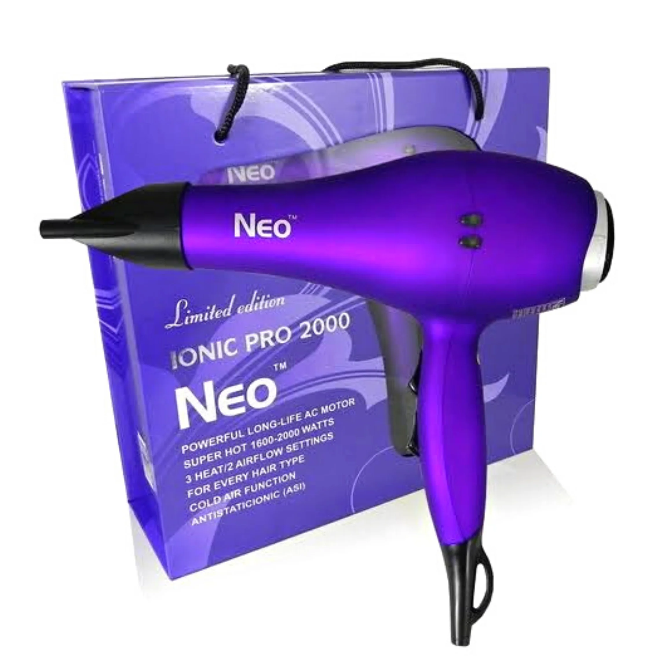 Metallic Purple Ionic Pro 2000 Dryer - PrettyBull Limited