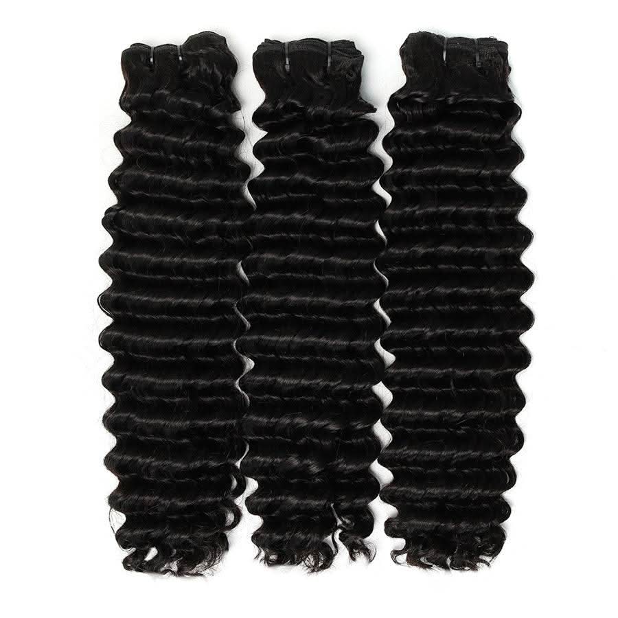 WOWANGEL Premium Raw Hair Bundles Deal 3pcs Straight/Body Wave/Deep Wave - PrettyBull Limited