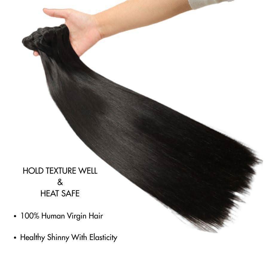 WOWANGEL Hair Bundle 1Pc Straight Body Wave Curly 100% Human Hair Weaves - PrettyBull Limited