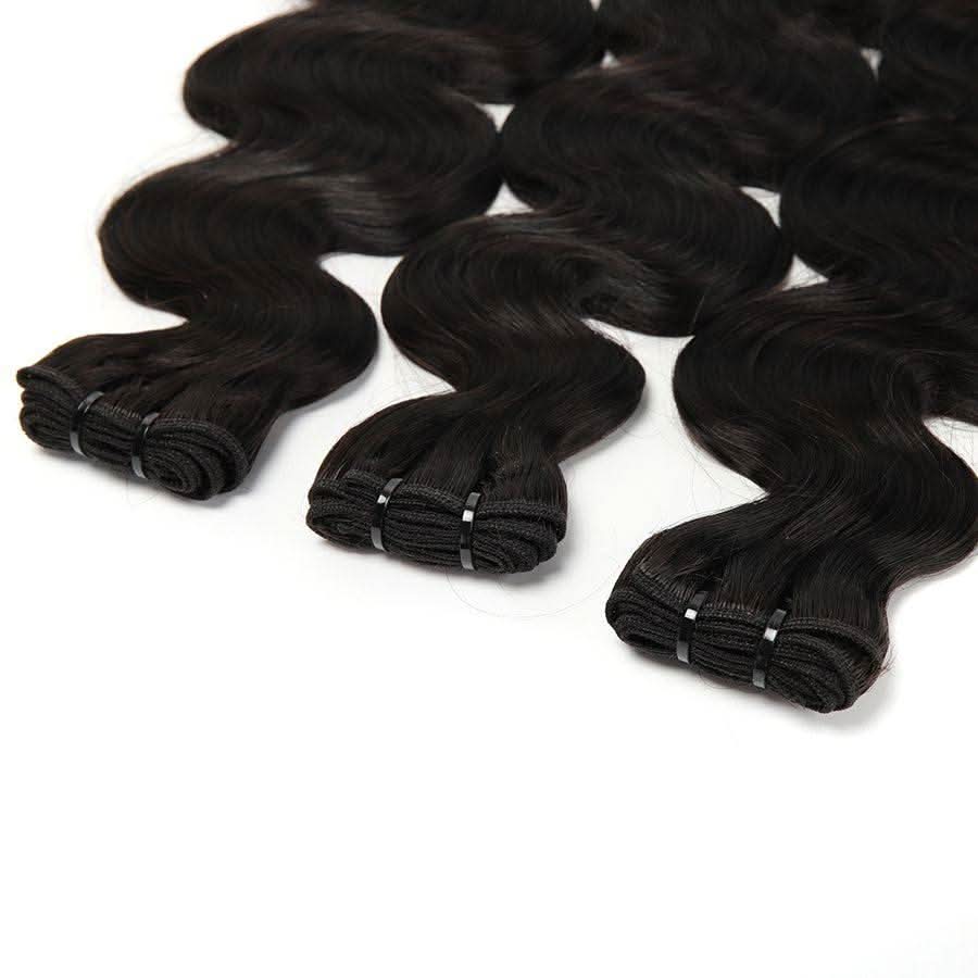 USA Shipping | 100% Human Raw Hair Bundles Premium Raw Hair Weaves Straight/ Body Wave - PrettyBull Limited