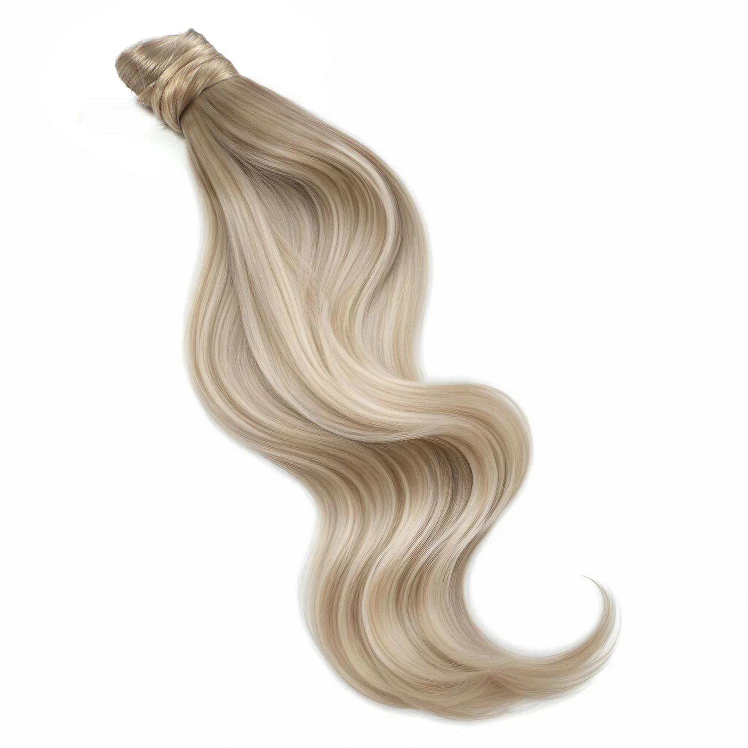 Ponytail Hair Extensions #17/17/1001 Dark Ash Blonde Balayage - PrettyBull Limited