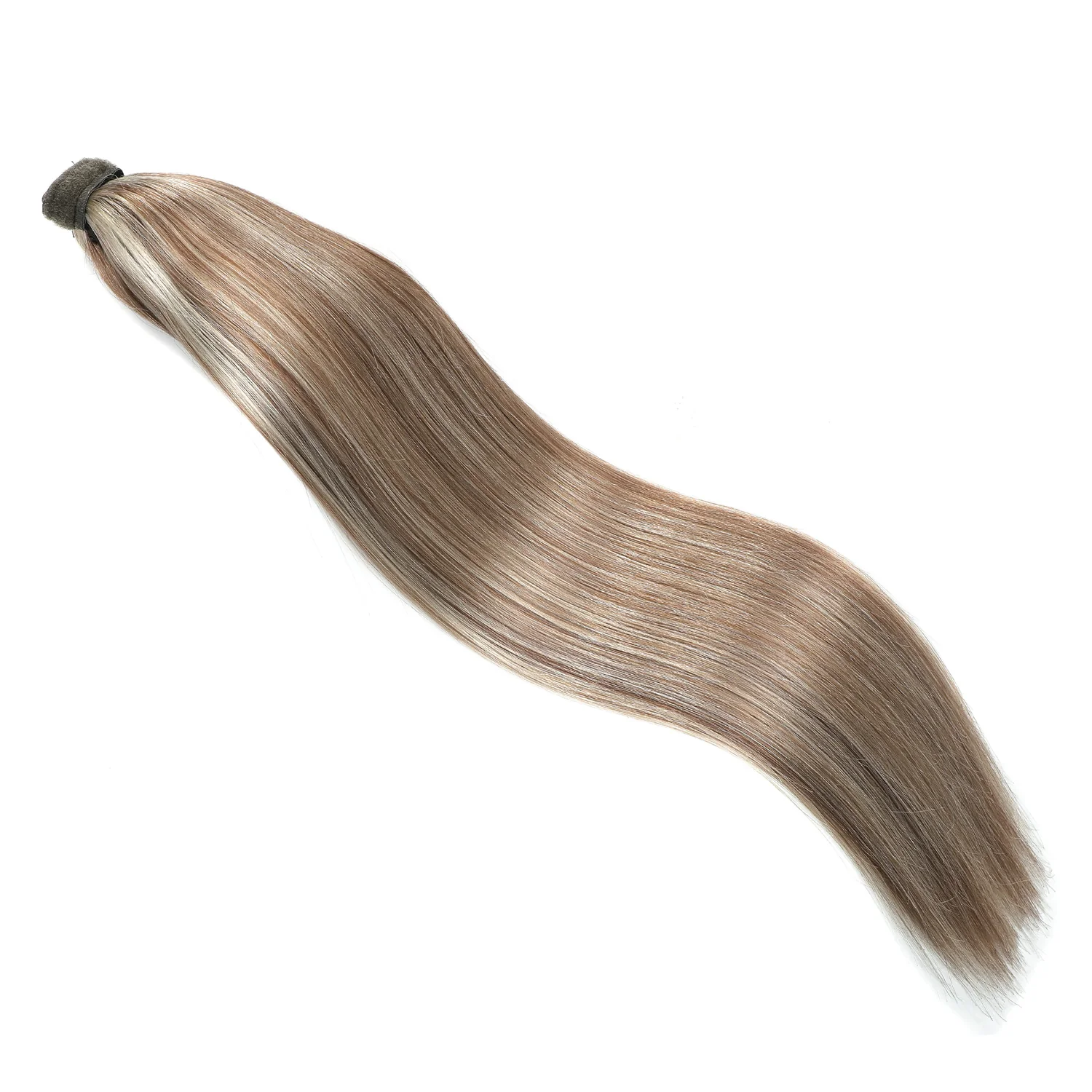 Ponytail Hair Extension #8/22 Cinnamon Brown & Sandy Blonde Highlights - PrettyBull Limited