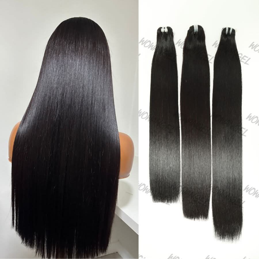 WOWANGEL 16A Super Double Drawn Vietnamese Bone Straight 100% Human Hair Weaves - PrettyBull Limited