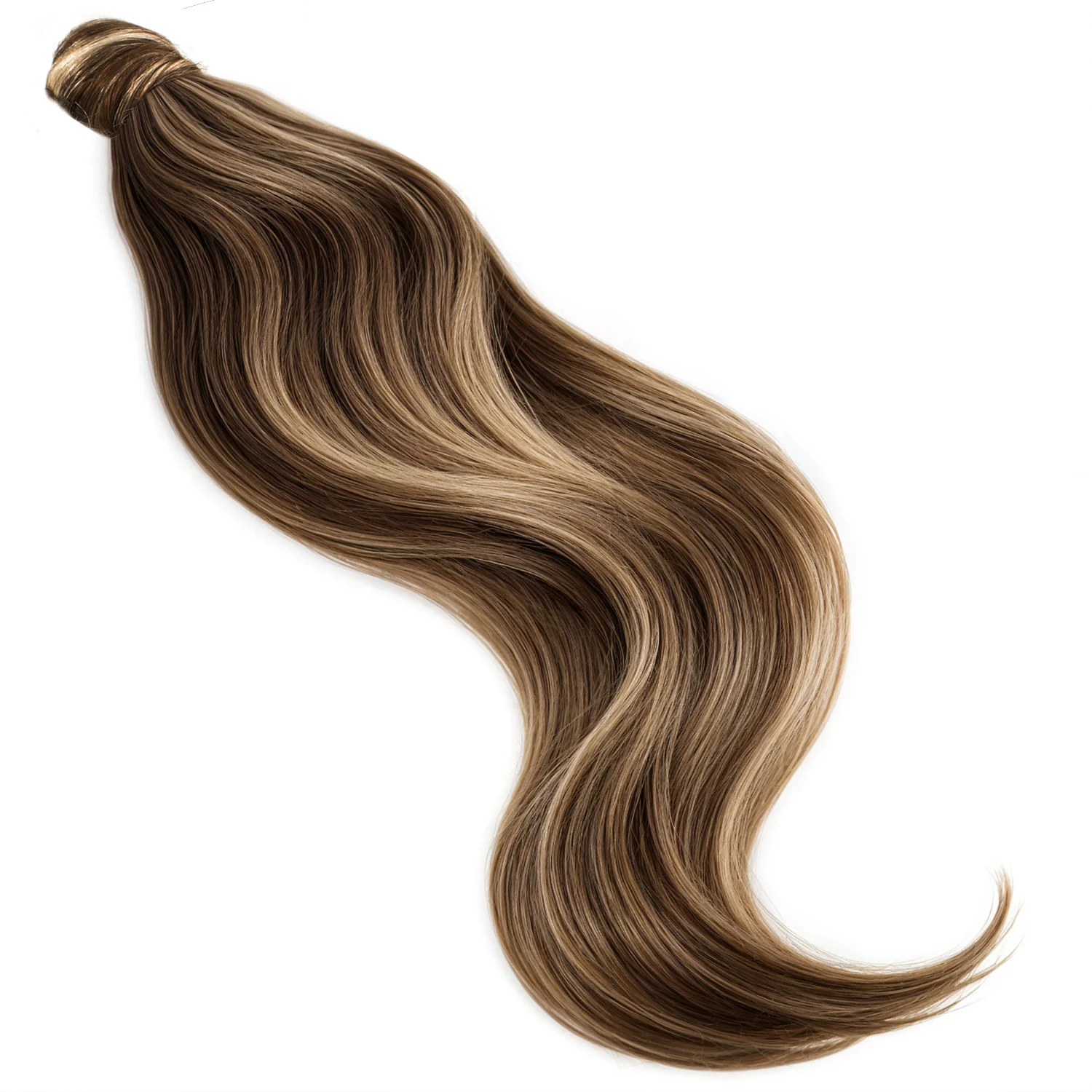 Ponytail Hair Extensions #4/27 Chestnut & Bronzed Blonde Mix - PrettyBull Limited