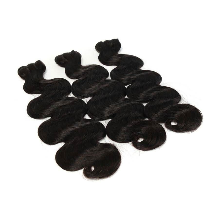 USA Shipping | 100% Human Raw Hair Bundles Premium Raw Hair Weaves Straight/ Body Wave - PrettyBull Limited