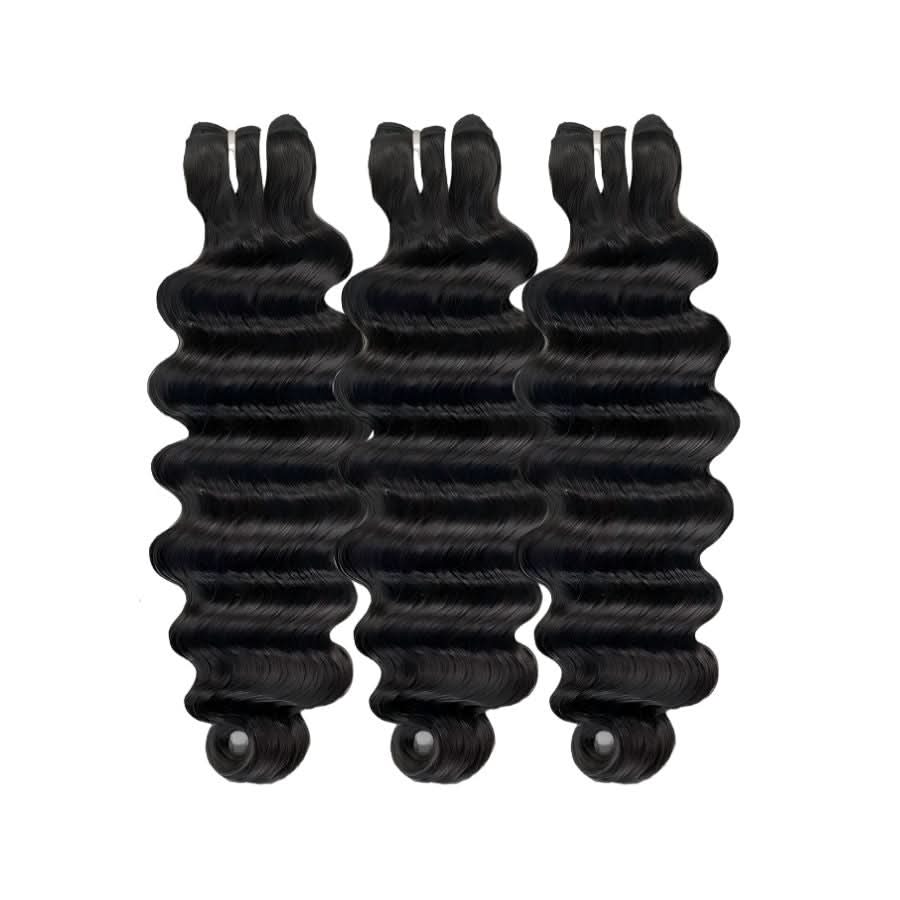 WOWANGEL Bundles Deal 3pcs Loose Wave/Water Wave/Burmese Curl 100% Human Hair Weaves - PrettyBull Limited