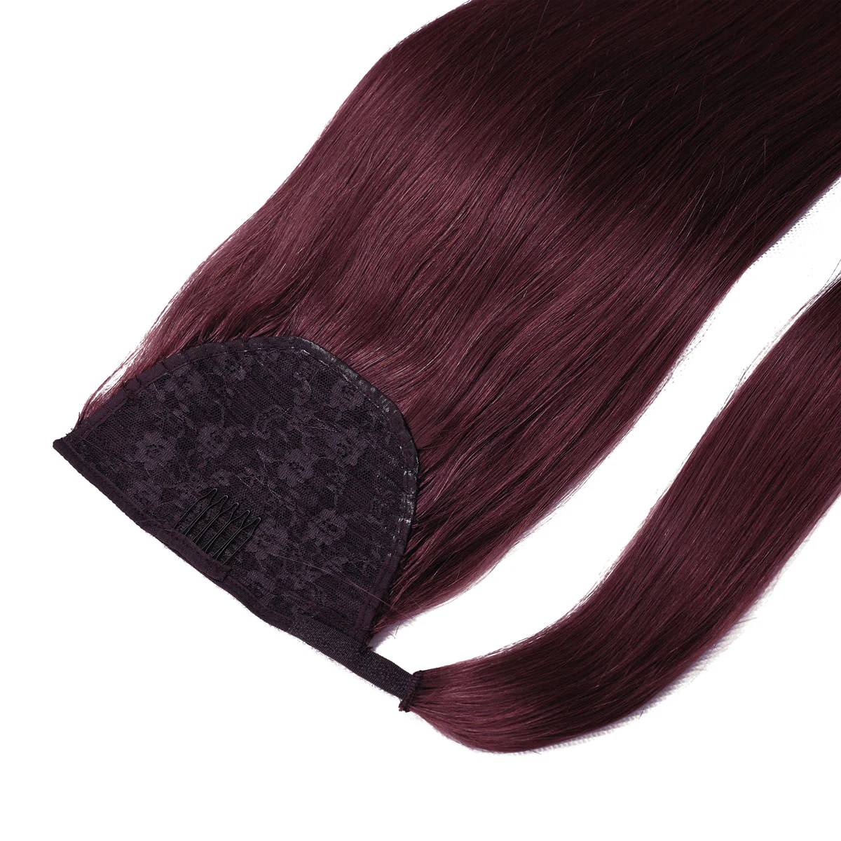 Ponytail Hair Extensions #99j Burgundy - PrettyBull Limited