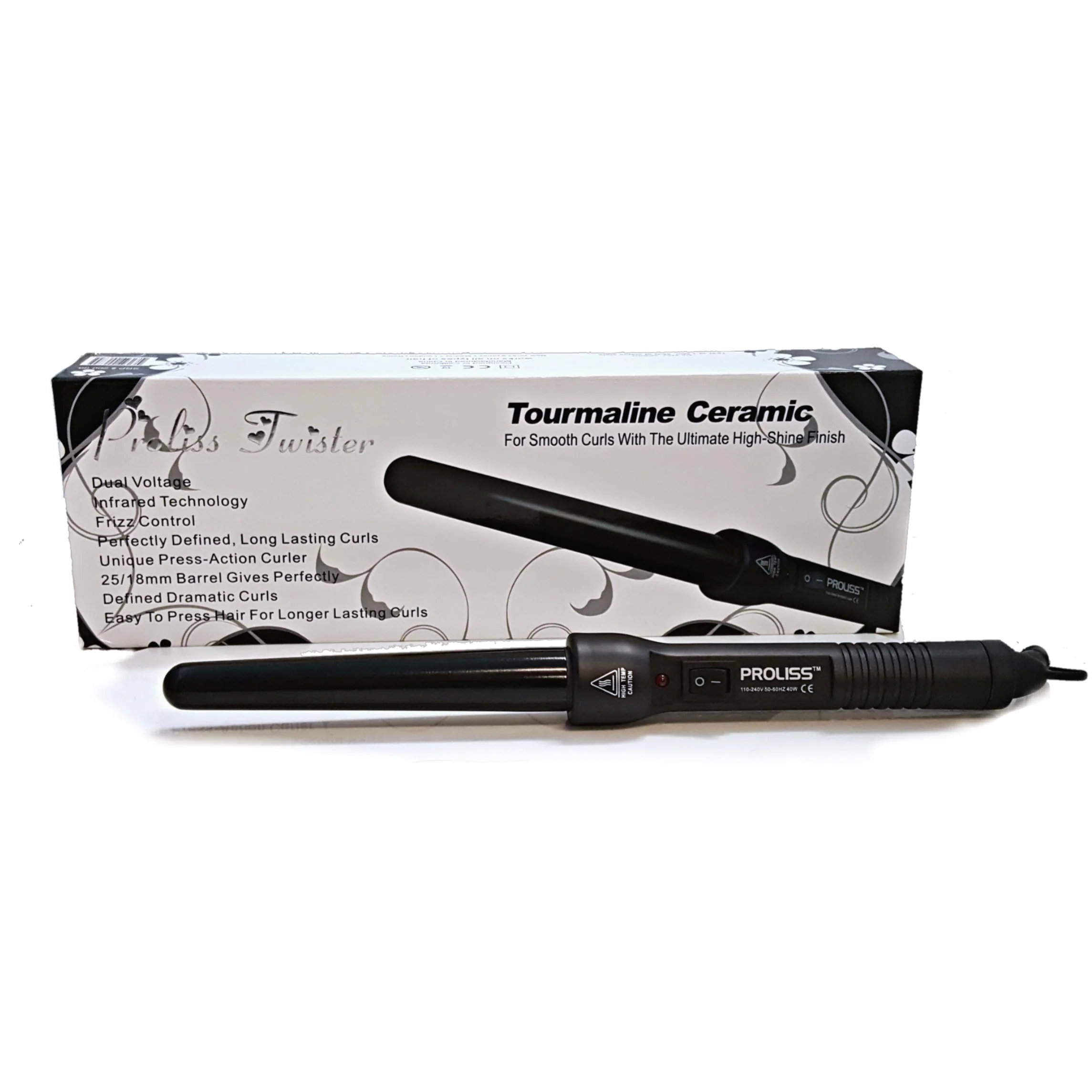 25-18mm Black Tapered - PrettyBull Limited