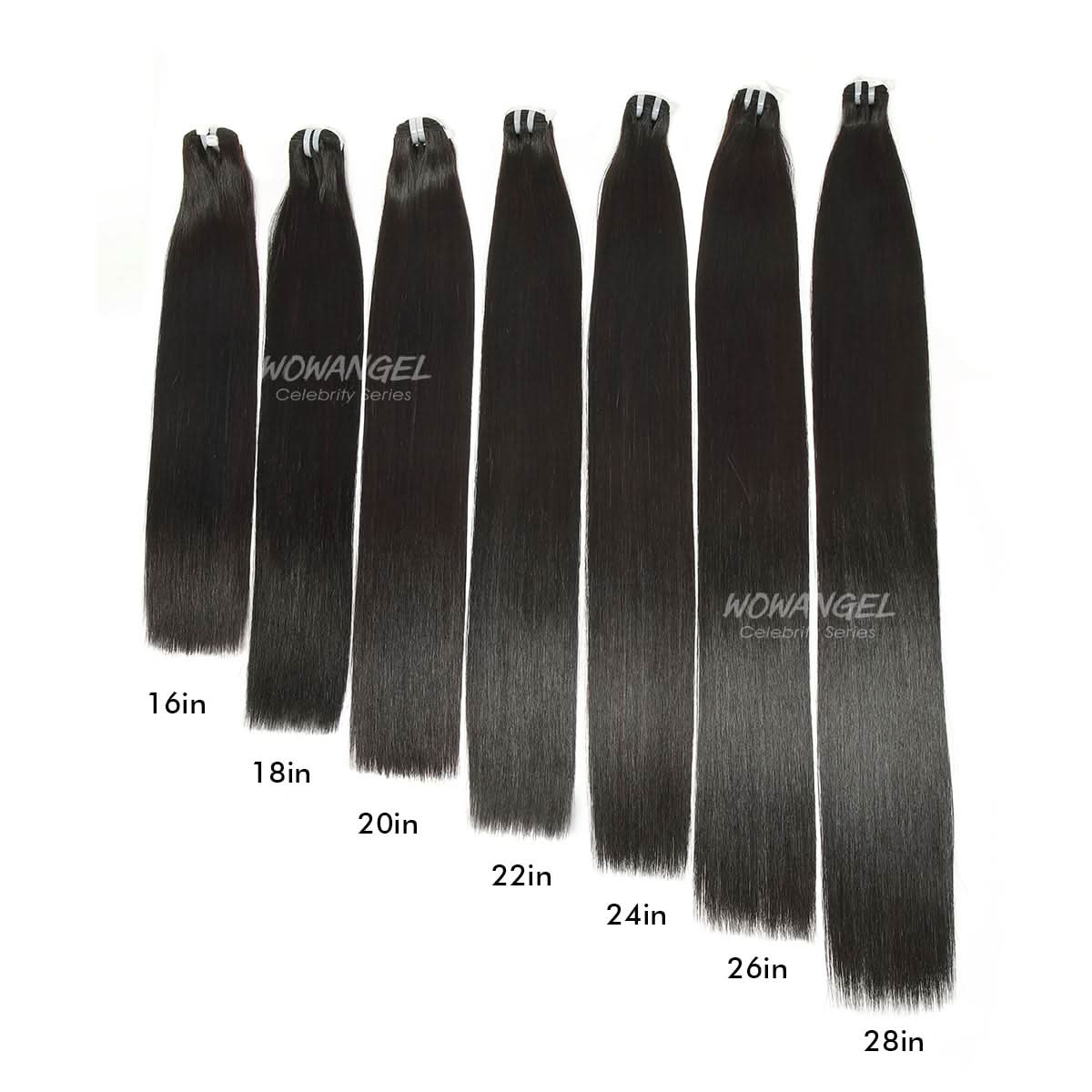 WOWANGEL 16A Super Double Drawn Vietnamese Bone Straight 100% Human Hair Weaves - PrettyBull Limited