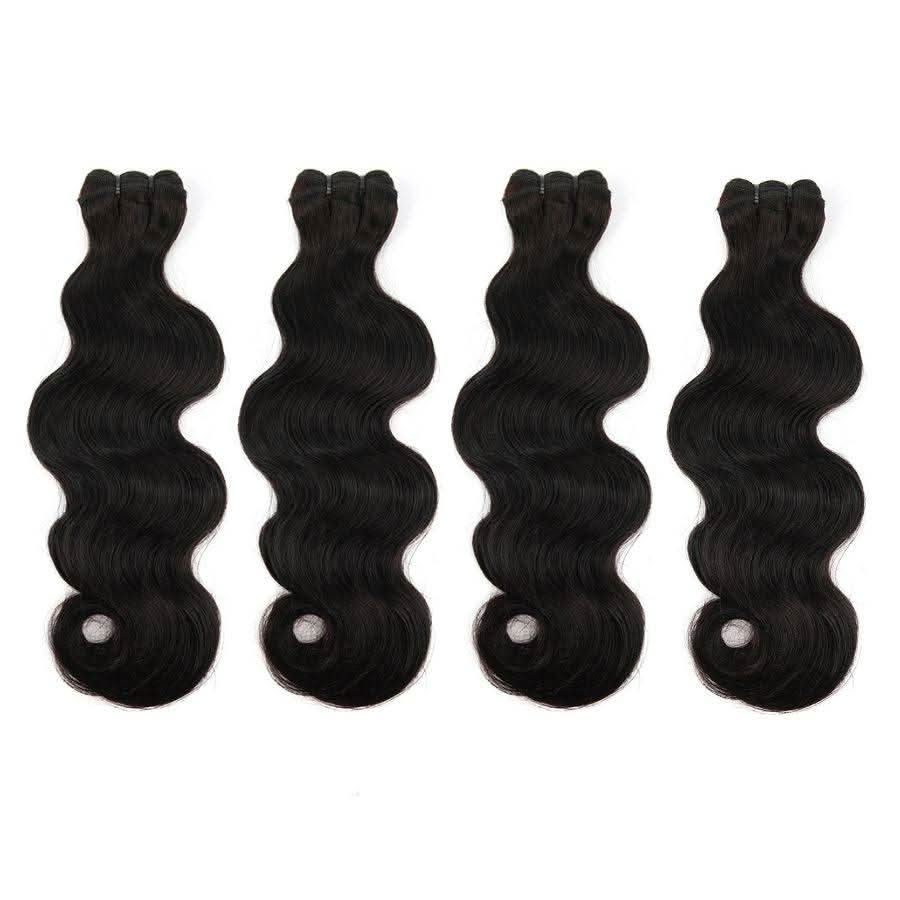 WOWANGEL Premium Raw Hair Bundles Deal 4Pcs Straight/Body Wave/Deep Wave - PrettyBull Limited