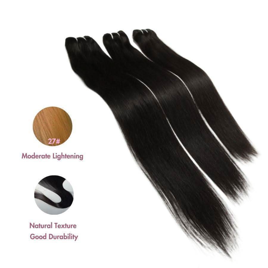 WOWANGEL Hair Bundle 1Pc Straight Body Wave Curly 100% Human Hair Weaves - PrettyBull Limited