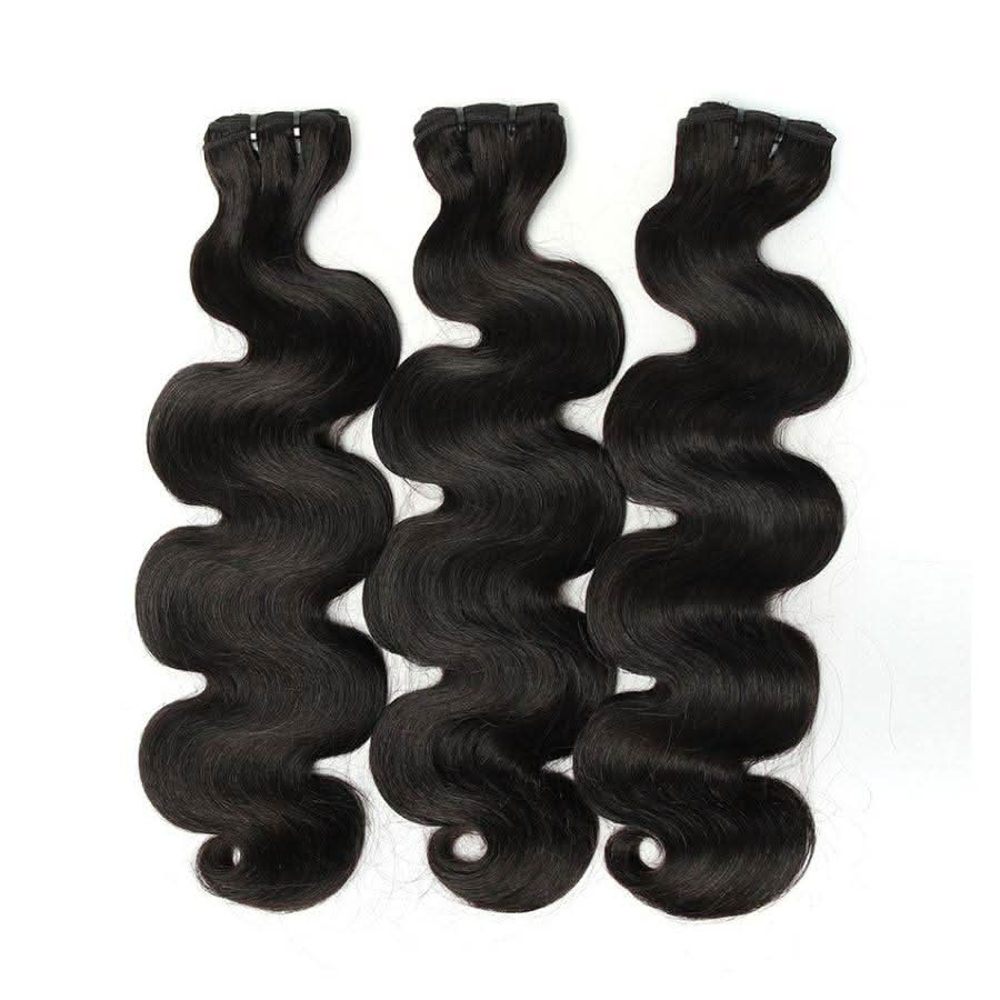 USA Shipping | 100% Human Raw Hair Bundles Premium Raw Hair Weaves Straight/ Body Wave - PrettyBull Limited