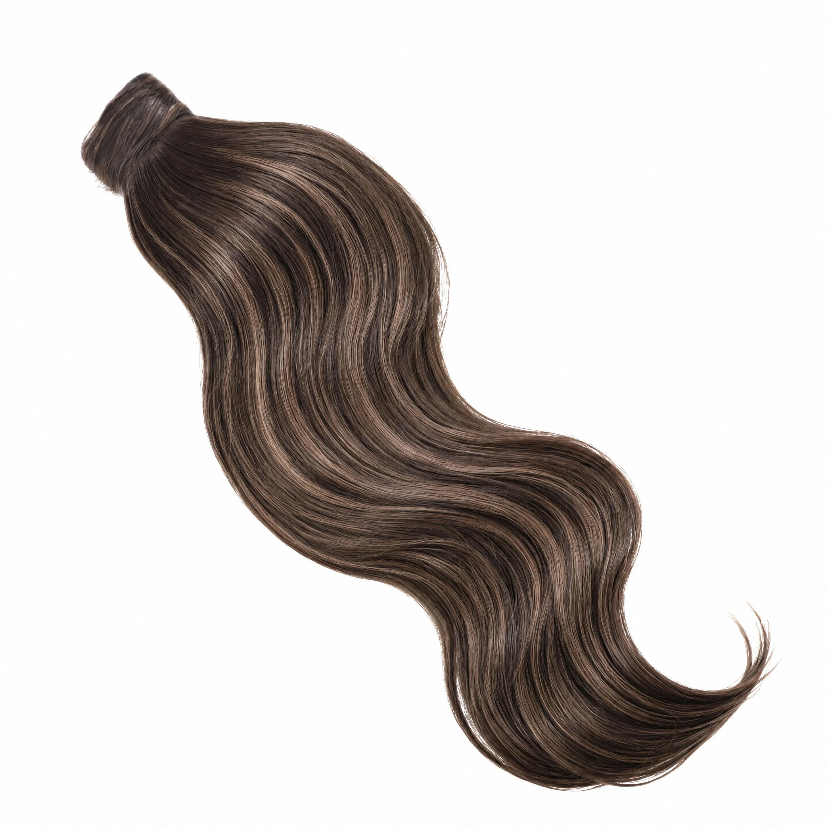 Ponytail Hair Extensions #2c/8a Chocolate and Ash Brown Mix - PrettyBull Limited