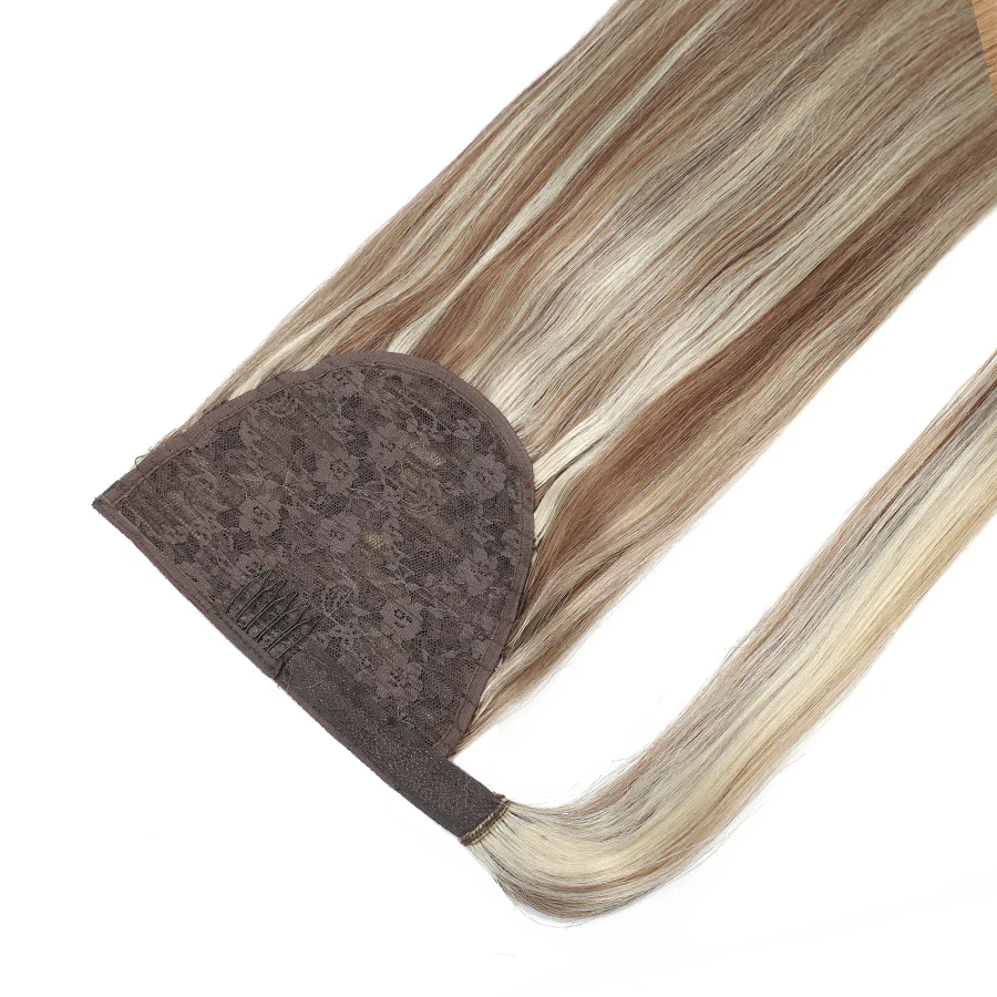 Ponytail Hair Extension #6/60 Medium Brown Platinum Mix - PrettyBull Limited