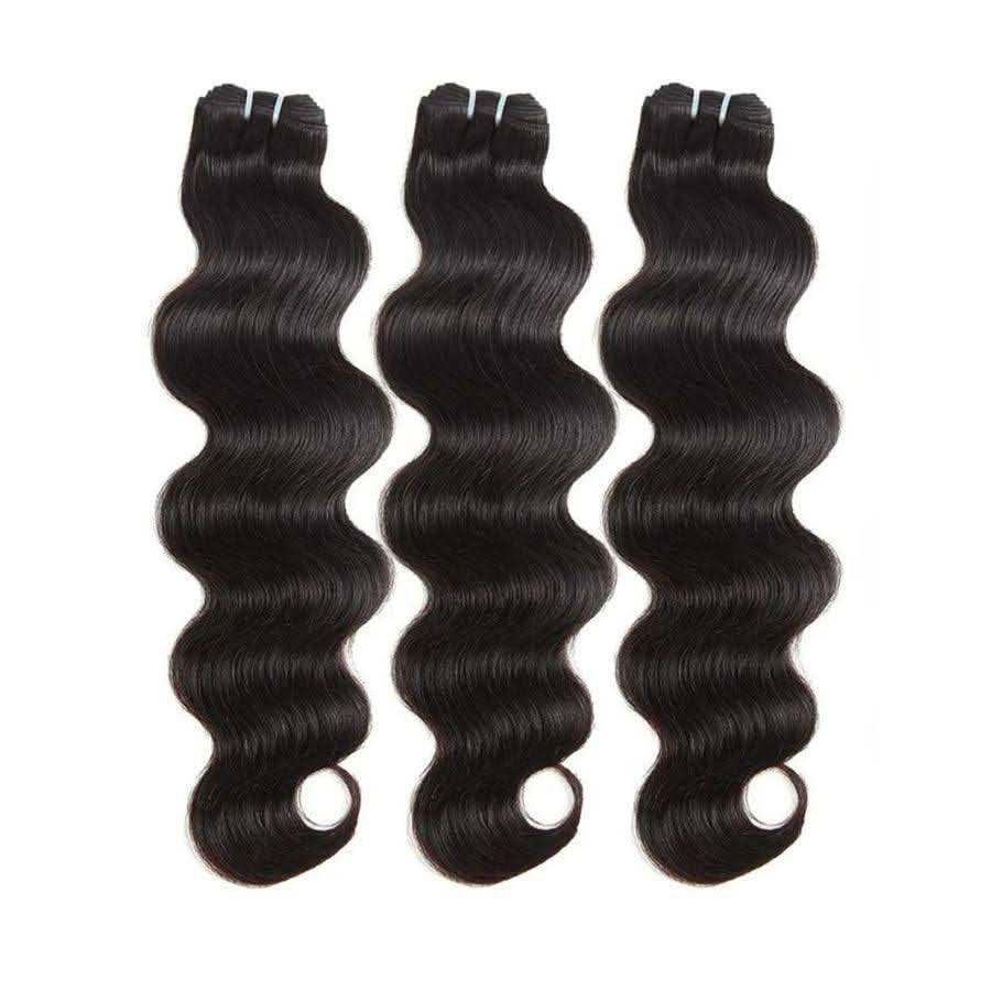 WOWANGEL Body Wave Raw Hair Bundles Deal 3pcs 100% Human Virgin Hair Weaves - PrettyBull Limited